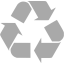 dark gray recycle sign icon