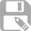 dark gray save as icon