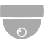 dark gray security camera 5 icon