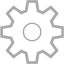 dark gray settings icon