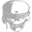 dark gray skull 4 icon