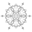 dark gray snowflake 13 icon