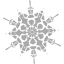 dark gray snowflake 40 icon