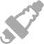 dark gray spark plug icon