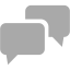 dark gray speech bubble 2 icon