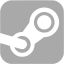 dark gray steam icon