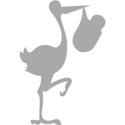 stork with bundle icon