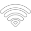 dark gray wifi empty icon