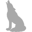 dark gray wolf icon