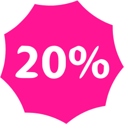 Deep Pink Percent Badge Icon Free Deep Pink Badge Icons