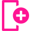 deep pink add column icon