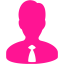 deep pink administrator icon