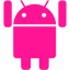 deep pink android 3 icon