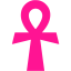 deep pink ankh icon