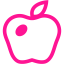 deep pink apple 3 icon