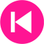 deep pink arrow 108 icon