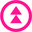 deep pink arrow 166 icon