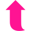 deep pink arrow 176 icon