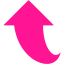 deep pink arrow 181 icon