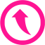 deep pink arrow 183 icon