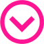 deep pink arrow 207 icon