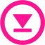 deep pink arrow 224 icon