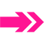 deep pink arrow 23 icon