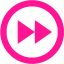 deep pink arrow 47 icon