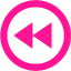 deep pink arrow 72 icon