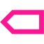 deep pink arrow 76 icon