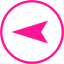 deep pink arrow left 8 icon