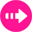 deep pink arrow right 5 icon