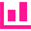 deep pink bar chart 10 icon