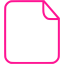 deep pink blank file 6 icon