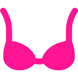 Deep pink bra icon - Free deep pink clothes icons