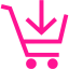 deep pink cart 20 icon