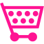 deep pink cart 3 icon