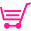 deep pink cart 36 icon