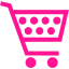 deep pink cart 39 icon