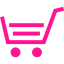 deep pink cart 41 icon