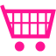 deep pink cart 50 icon