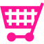 deep pink cart 56 icon