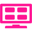 deep pink channel mosaic icon