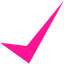 deep pink check mark 10 icon