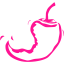 deep pink chili pepper 18 icon