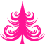 deep pink christmas 4 icon