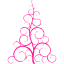 deep pink christmas 40 icon