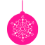 deep pink christmas 45 icon