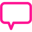 deep pink comments icon