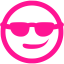 deep pink cool icon